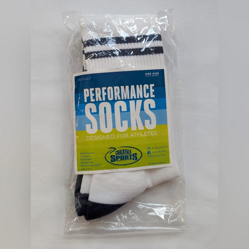 ChalkTalkSPORTS Tennis Crew Socks - Crossed Racquets